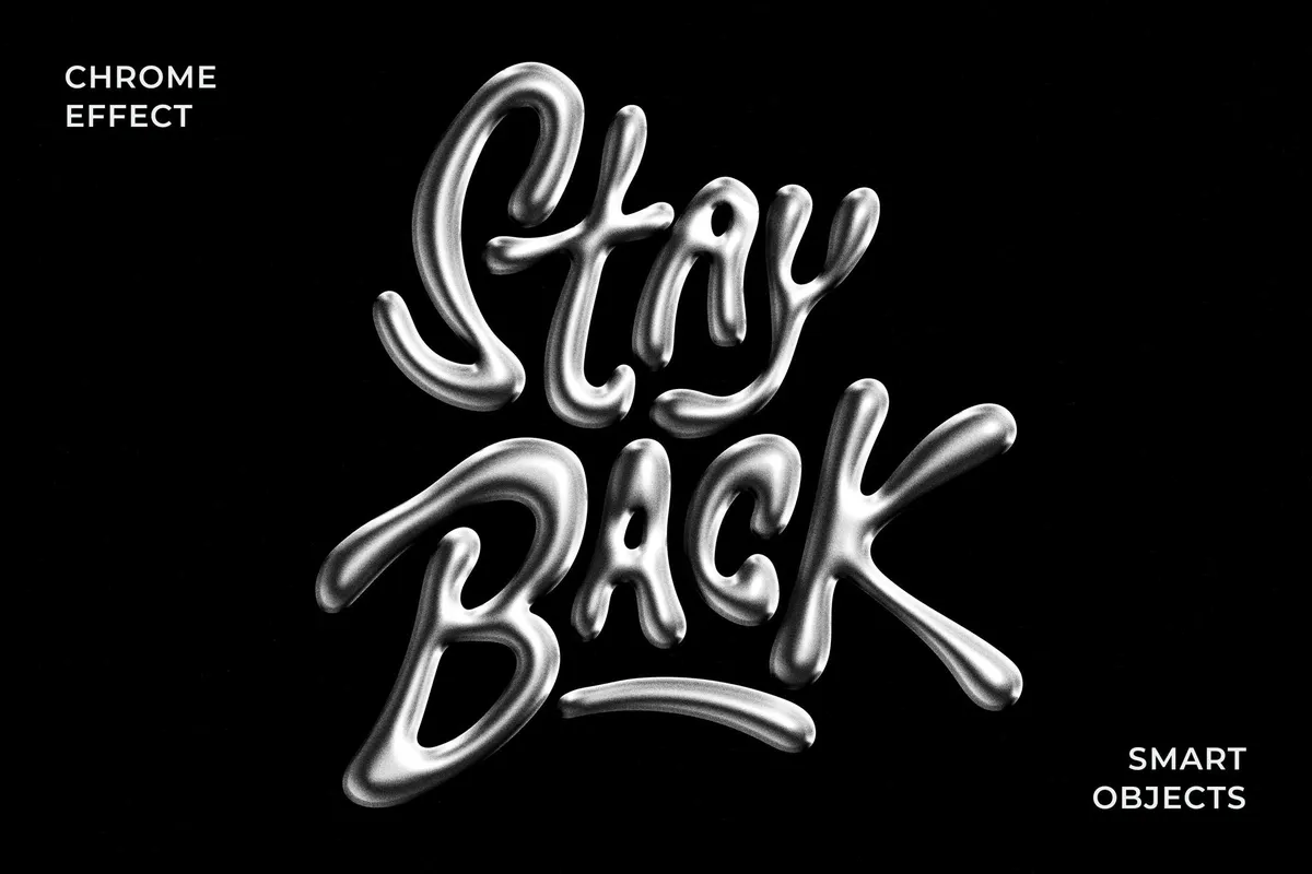 Chromatic Metal Text & Logo Effect