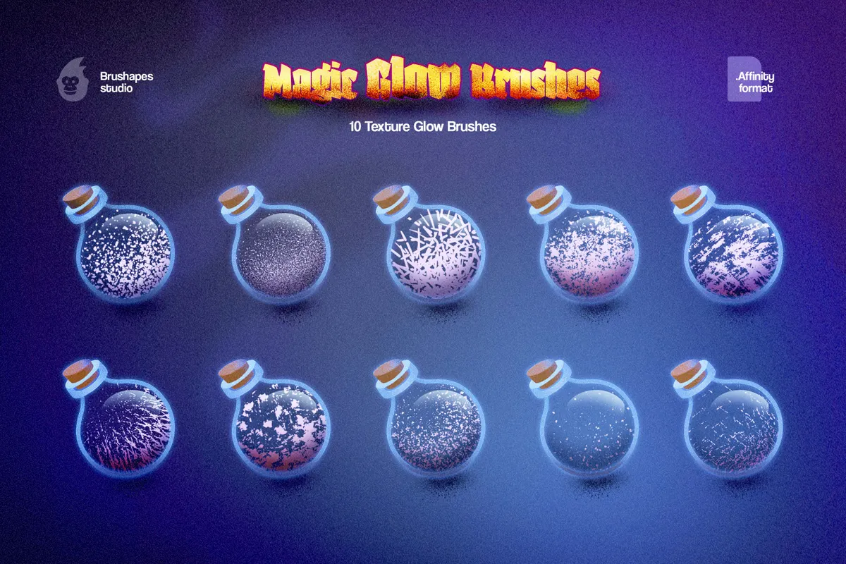 Magic Glow Affinity Designer Brushes