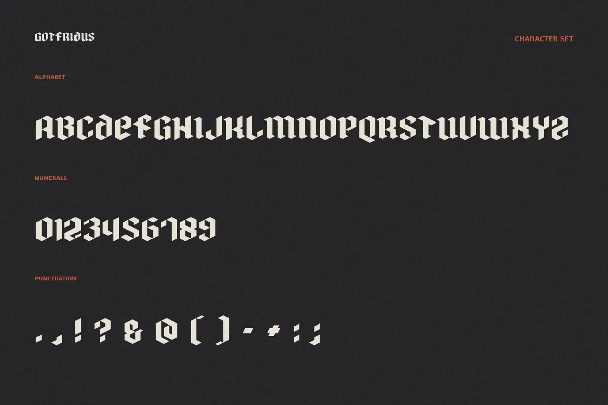 Gotfridus - Medieval Gothic Font