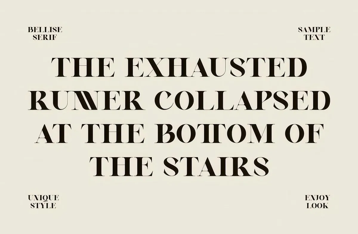 Bellise de Serif Font