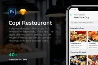Capi Restaurant iOS UI Kit