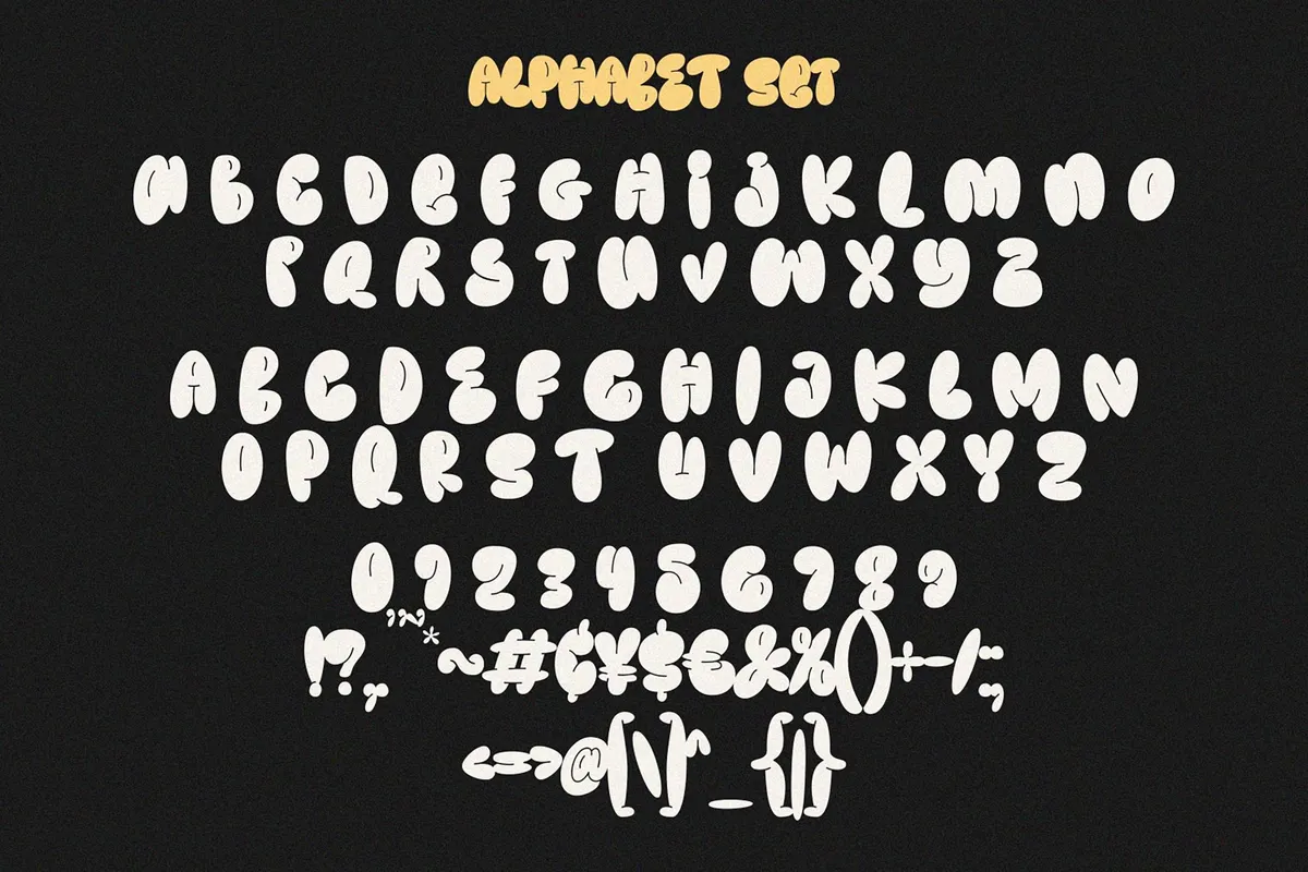 Holymoly Bubble Graffiti Display Font