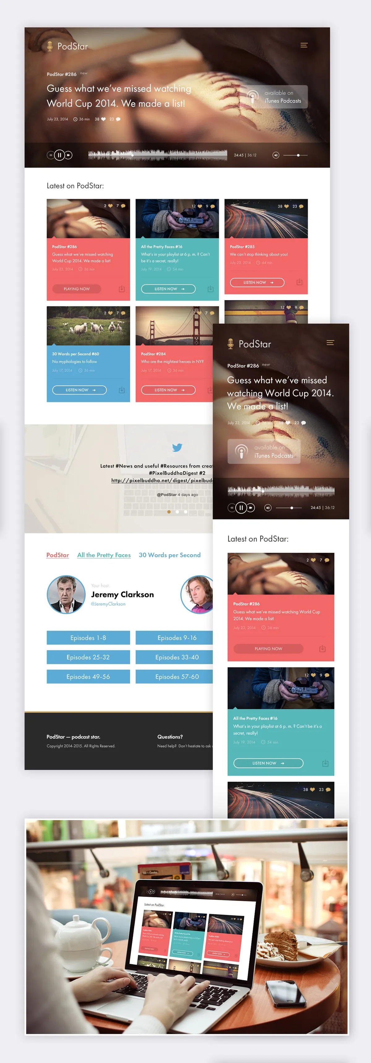 PodStar PSD template