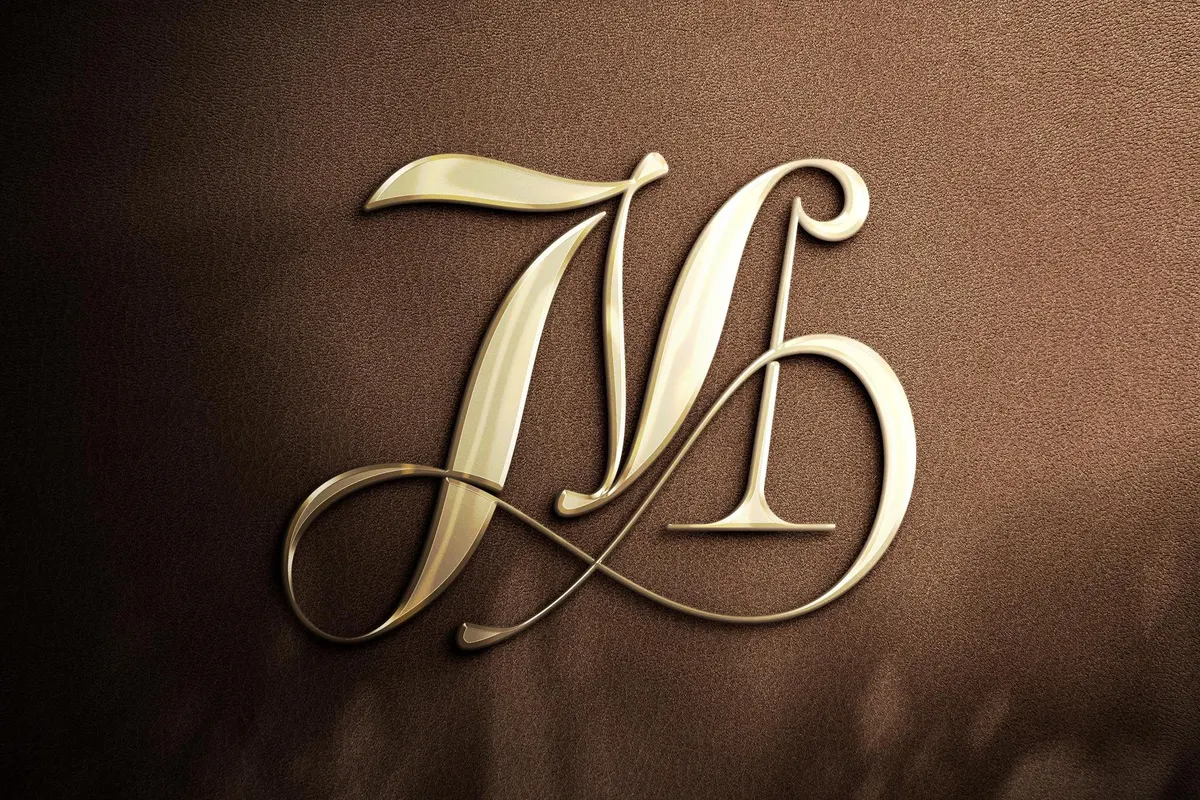Shining Metal Logo Mockup