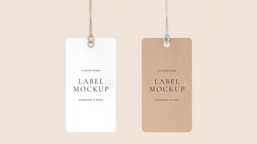 Paired Label Tag Mockup