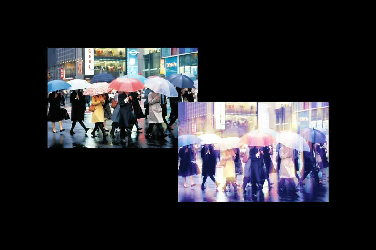 Vertical Blurred Motion Photo Effect