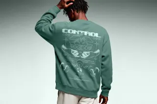 Sweatshirt Mockup Back View