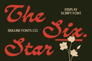 Six Star - Vintage Script Font