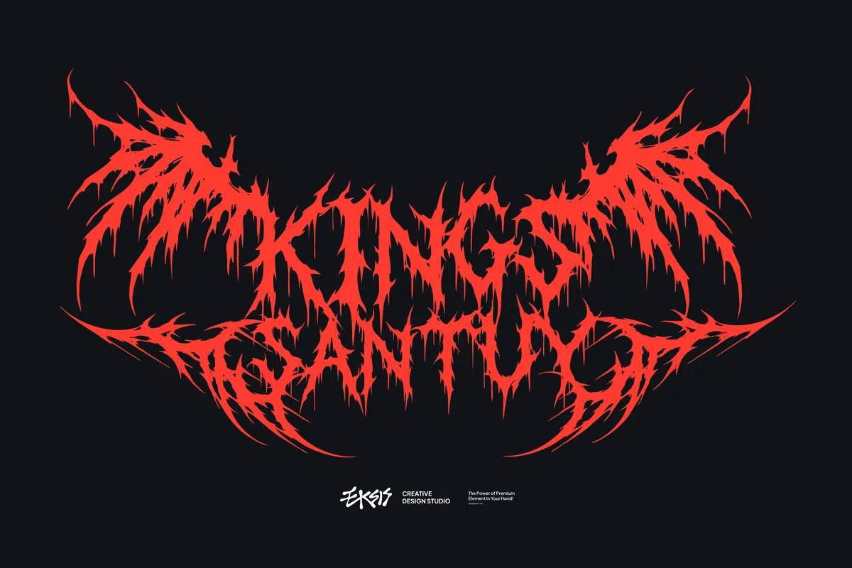 King Santuy - Black Metal Gothic Display Font