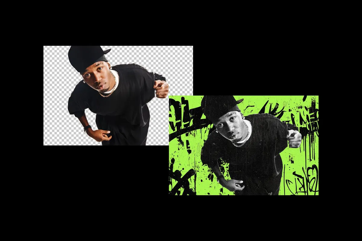Urban Graffiti Collage Photo Effect