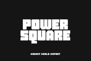 Power Square - Heavy Bold Sports Font