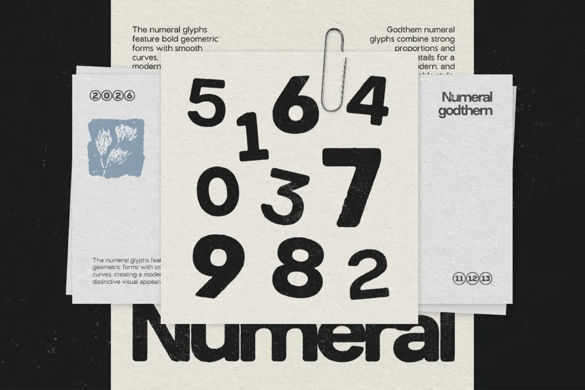 GC Godthem - Display Grunge Sans Font