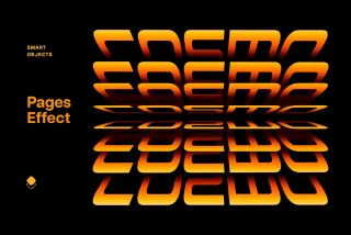 Layered Pages Text Effect