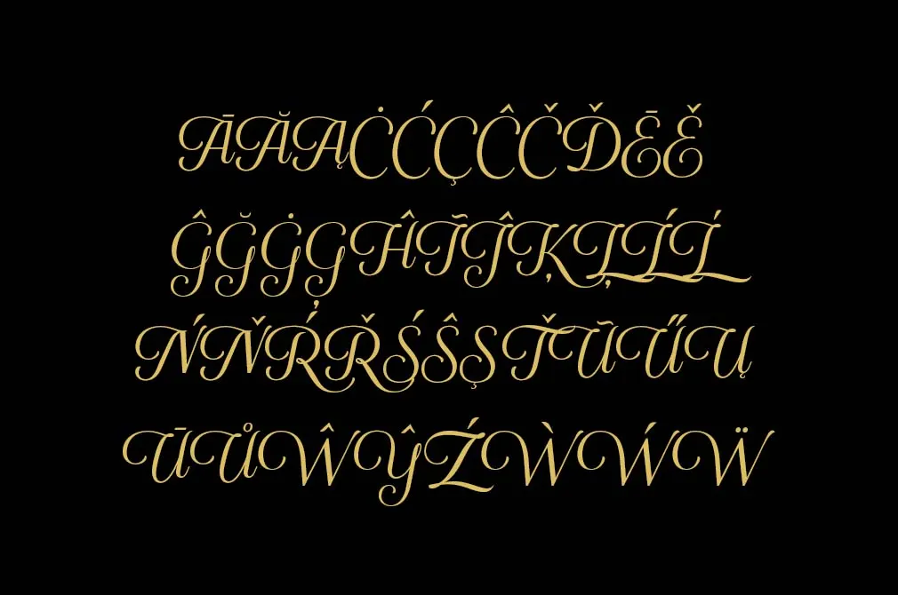 Santillana Daughter Calligraphy Font