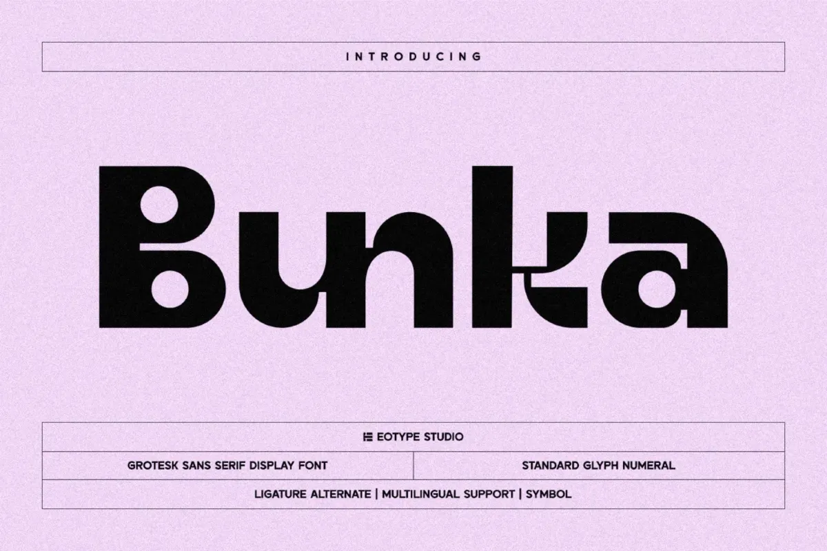 Bunka - Grotesk Sans Serif Font