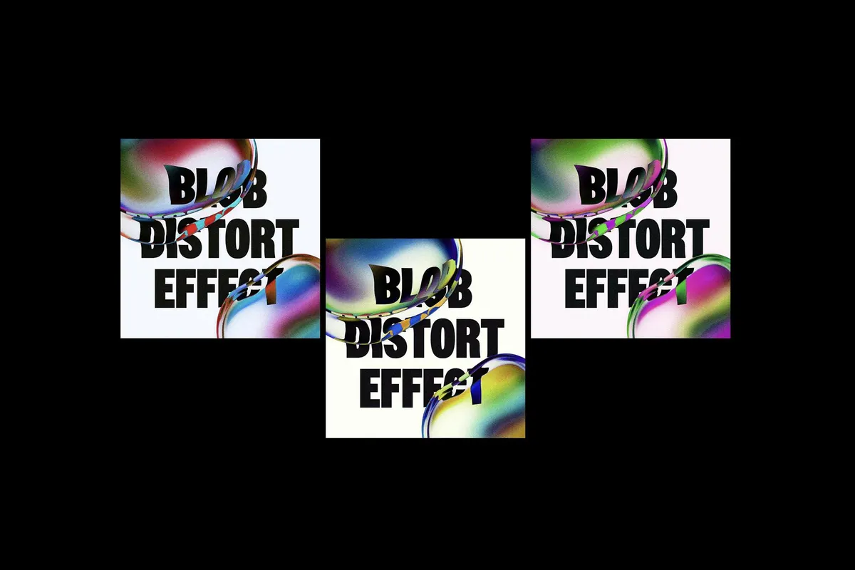 Color Blob Text & Logo Effect