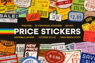 Vintage Price Stickers & Retail Tags
