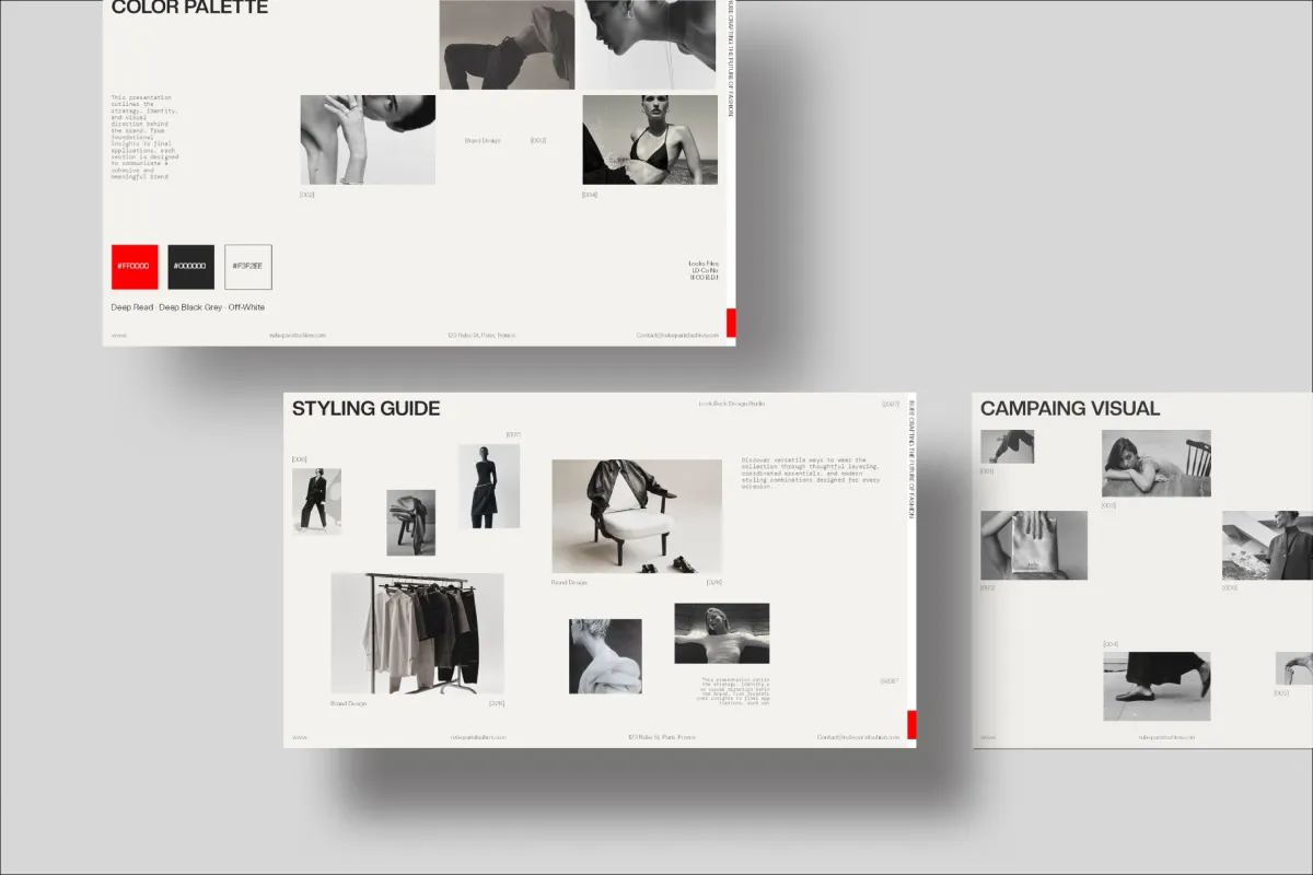 RUBE - LookBook Presentation Template