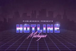 Hotline Michigan Text Effects