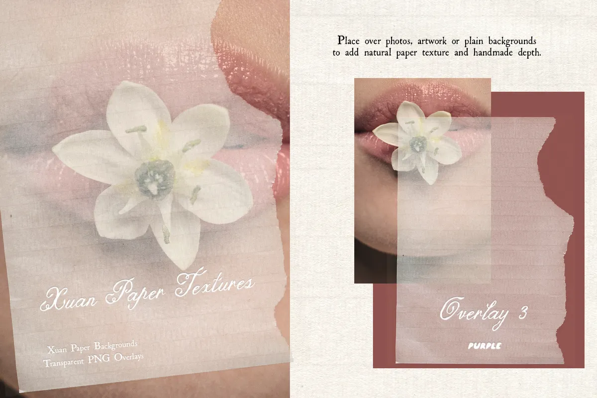 Xuan Paper Textures & Overlays