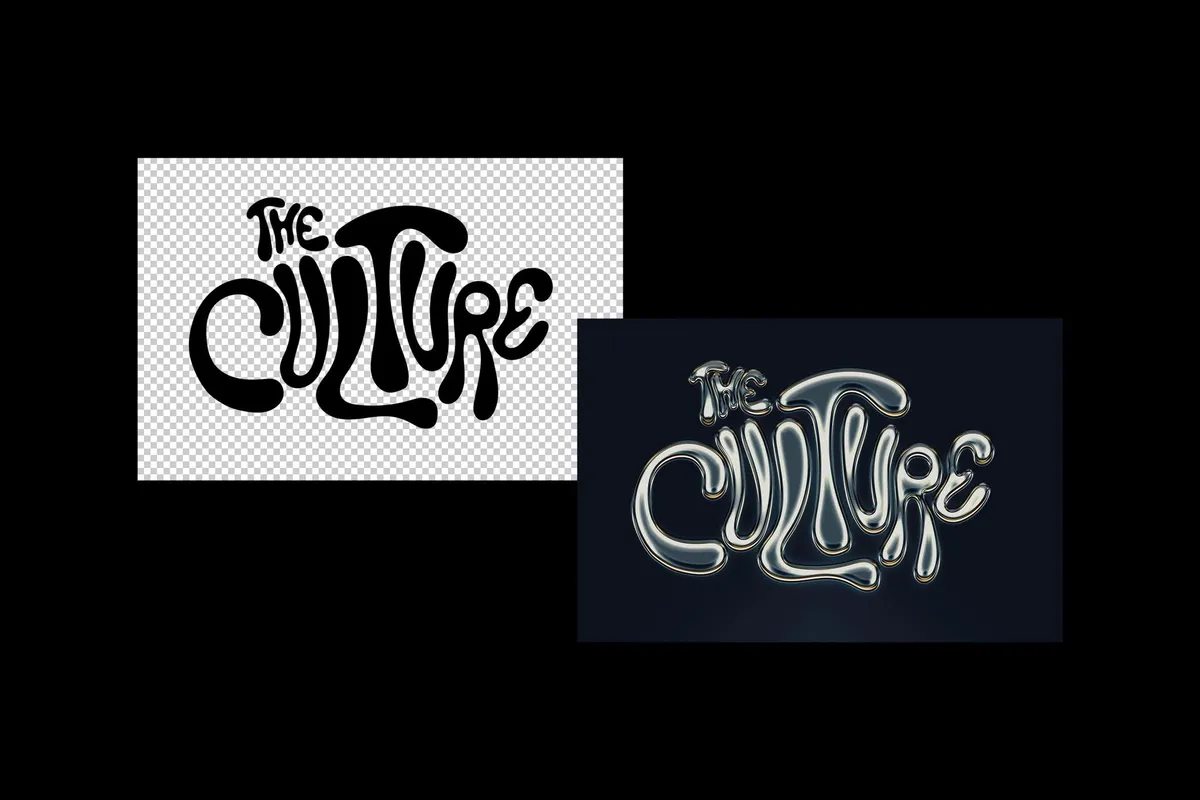 Silver Chrome Text Effect