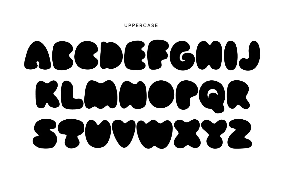 Moxa - Playful Bubble Display Font