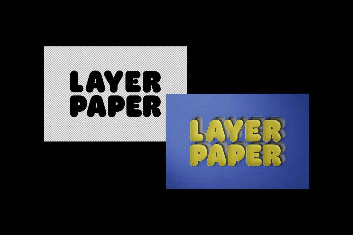 Paper 3D Cut-Out Effect