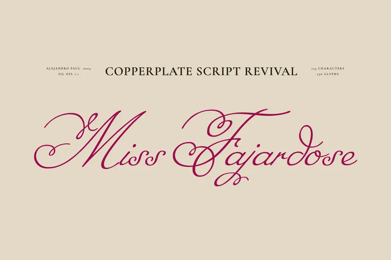 Miss Fajardose - Free Ornamental Monogram Font