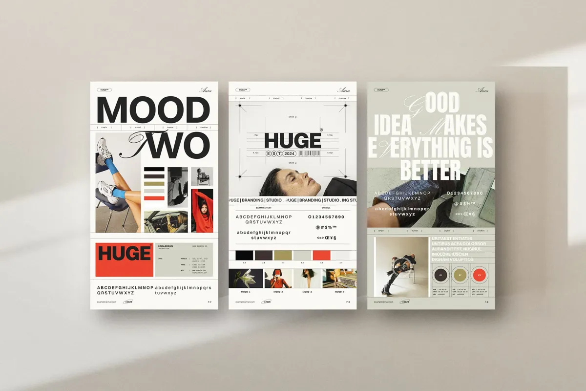 HUGE - Brand Identity Sheets Template