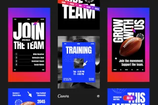 Football Sport Instagram Pack - CANVA Template