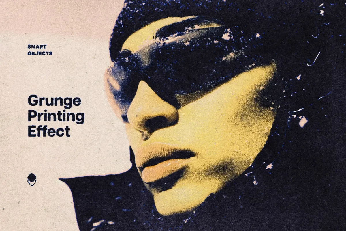 Grunge Risoprint Photo Effect
