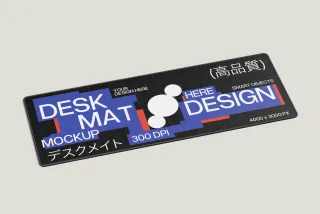 Large Desk Pad Mouse Mat Mockup
