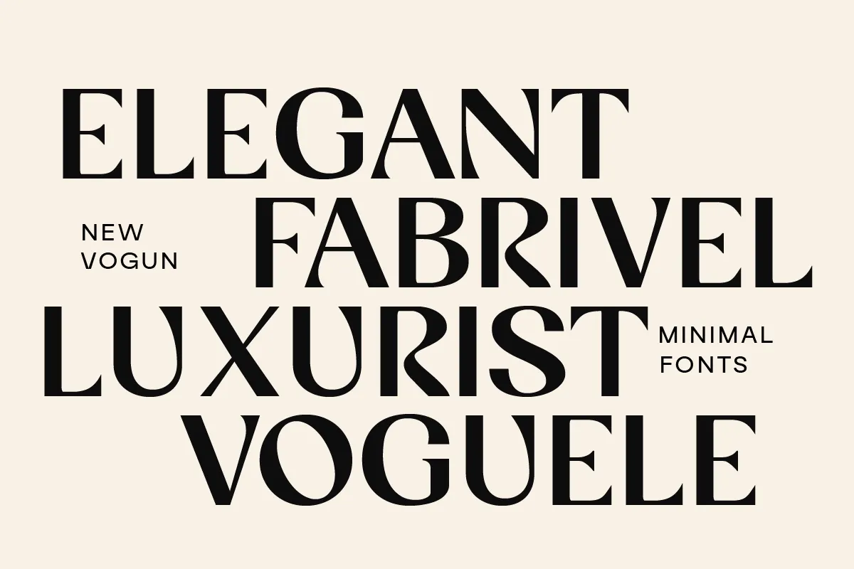 Vogun - Minimal Modern Serif Font