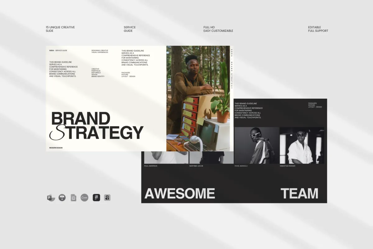 Soba - Brand Strategy Presentation Template Pack