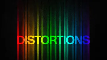 Color Distortion Text Effect