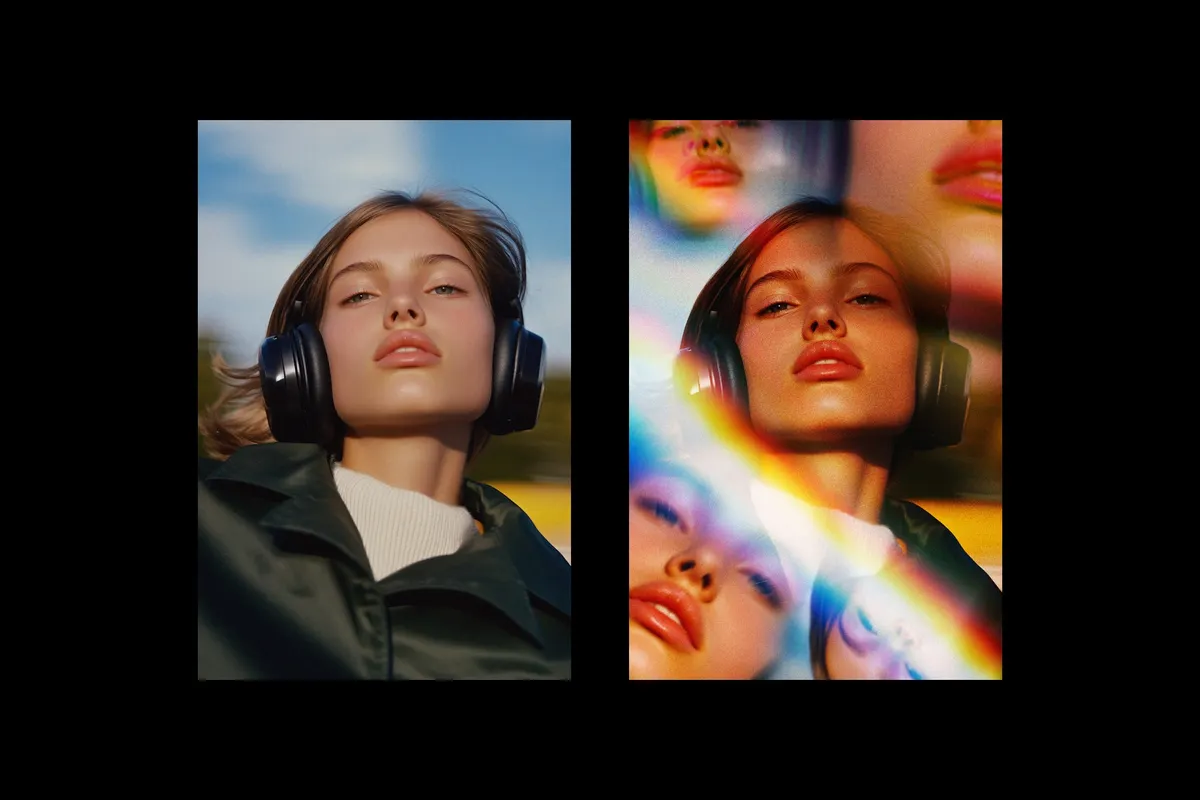 Prismatic Mirror Photo Effect