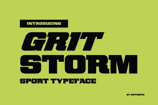 Gritstorm - Sport Typeface