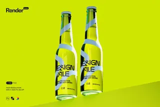 Soda / Beer Bottle Mockup