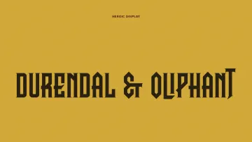 Durendal & Oliphant - Fantasy Book Font