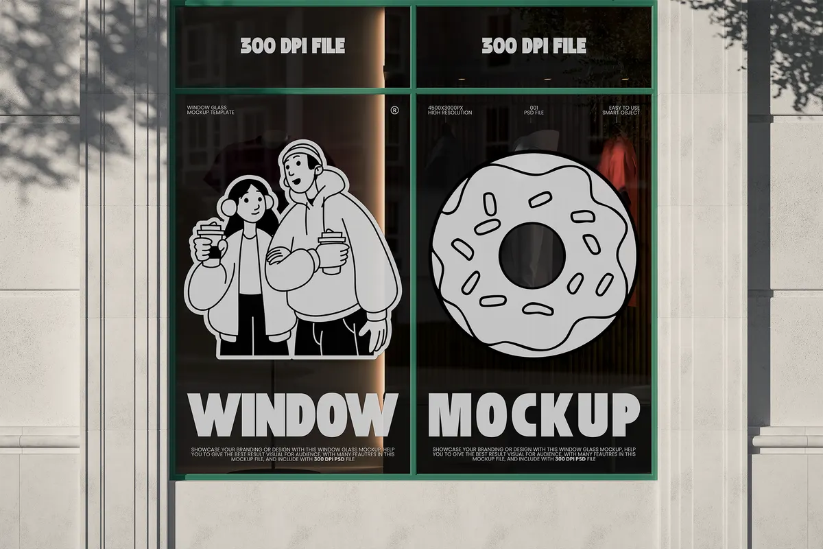 Window Glass Mockup