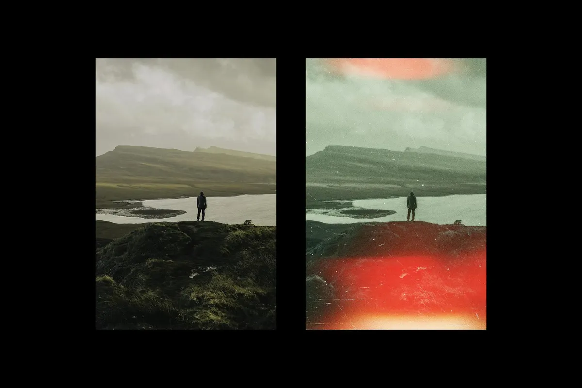 Film Burn Photo Effect