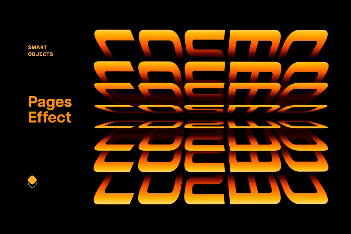 Layered Pages Text Effect
