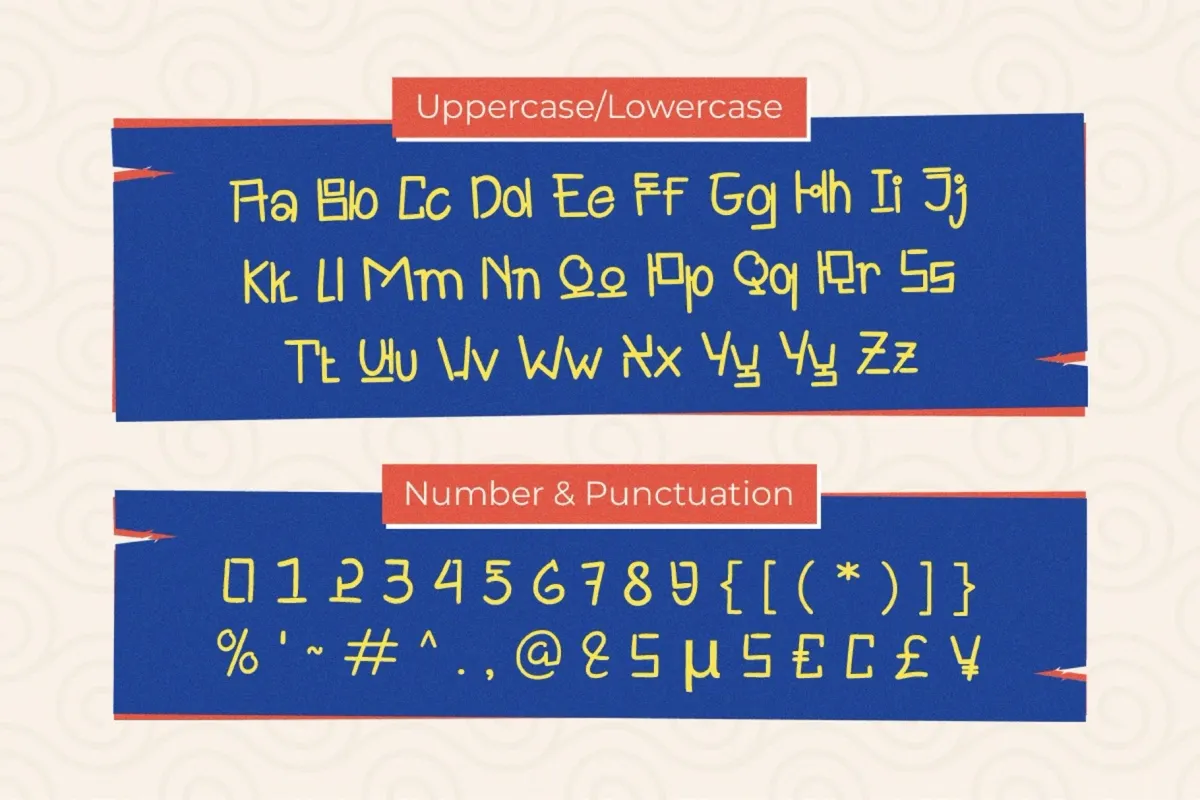 Goghuji - Korean-Style Hand Drawn Display Font