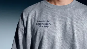 Sweatshirt Embroidery Mockup
