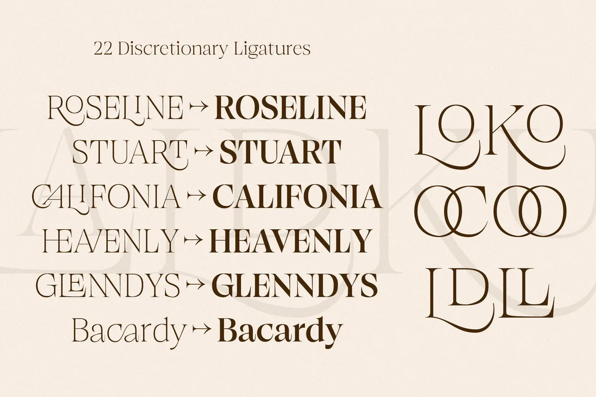 Browne de Calvin - Luxury Serif Display Font