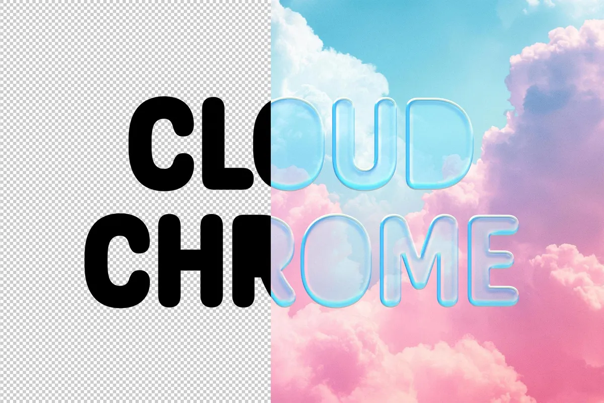 Cloud Chrome Effect