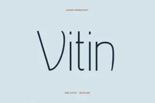Vitin - Free Art Nouveau Font