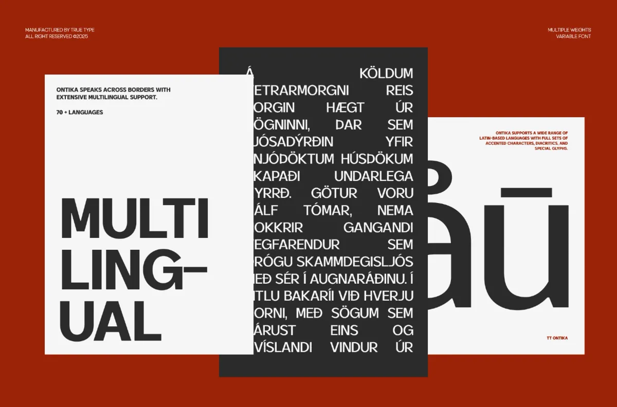 TRT Ontika - Variable Sans Serif Font