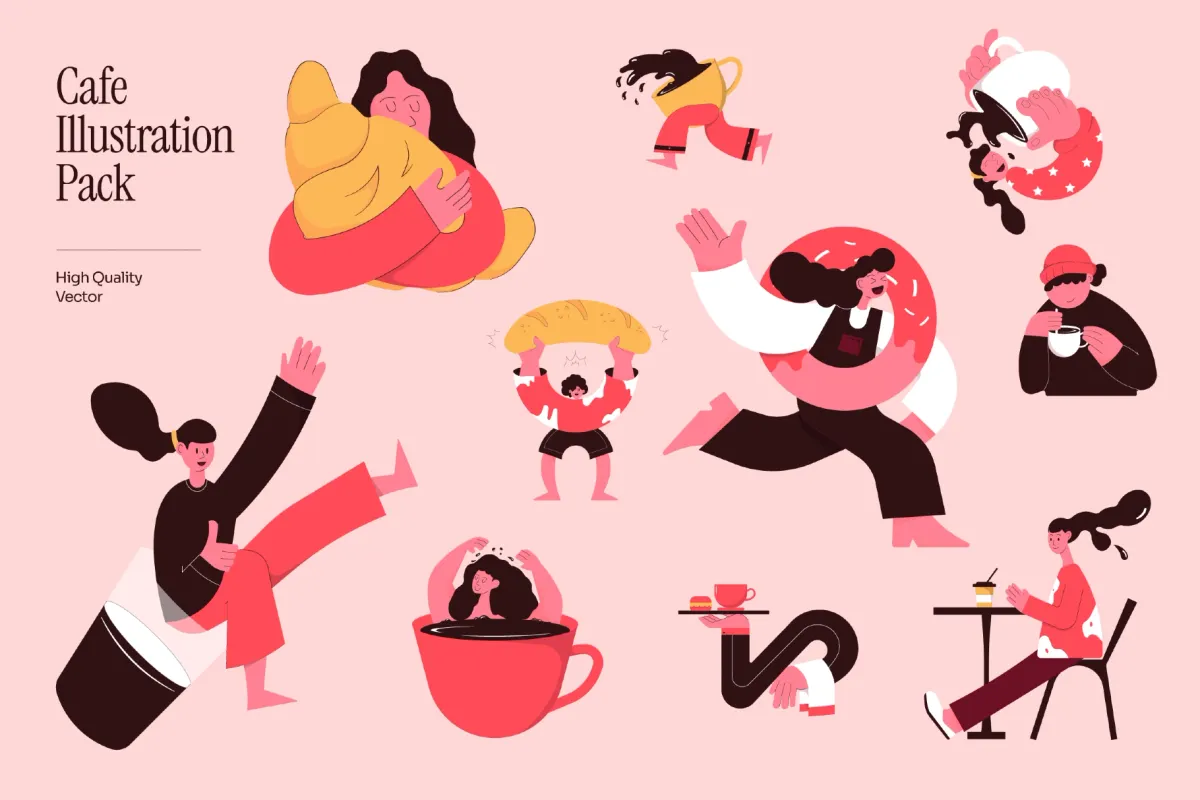 Coffee Culture Illsutration Pack