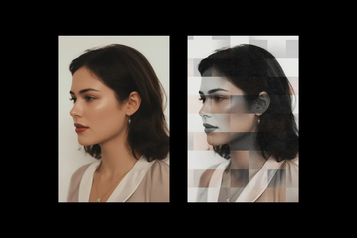 Paper Squares Photo Effect for Posters